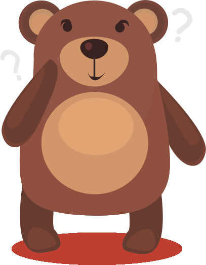 Confused character mascot
